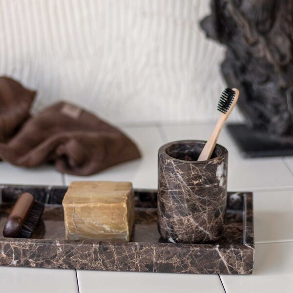 Mramorový dekorativní tác 16x31 cm Marble – Mette Ditmer Denmark