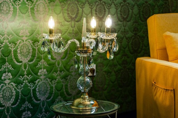 Stolní lampa AS003K, Varianta Zlatá