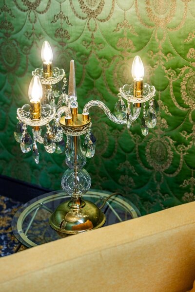 Stolní lampa AS003K, Varianta Zlatá