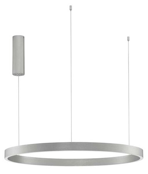 Nova Luce Elowen LED závěsné kruhové svítidlo StříbrnáØ98cm
