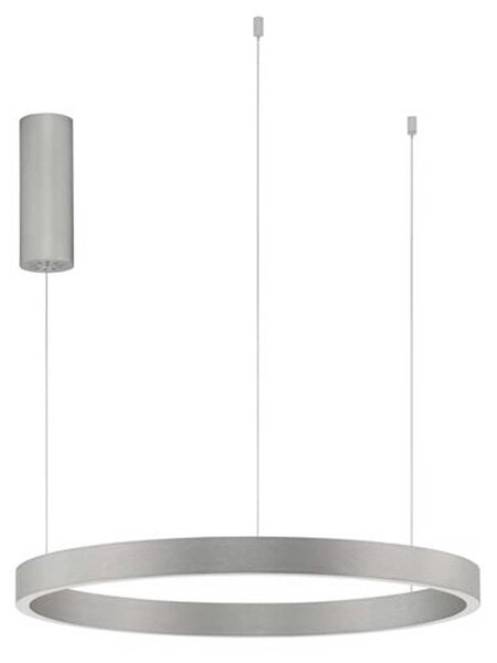 Nova Luce Elowen LED závěsné kruhové svítidlo StříbrnáØ98cm