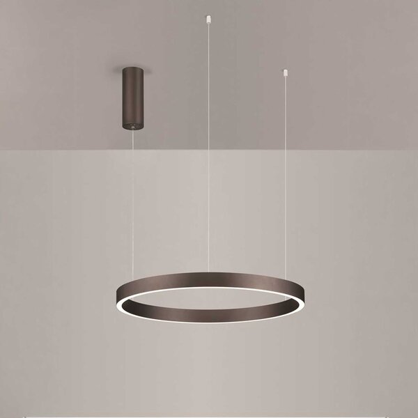 Nova Luce Elowen LED závěsné kruhové svítidlo StříbrnáØ98cm