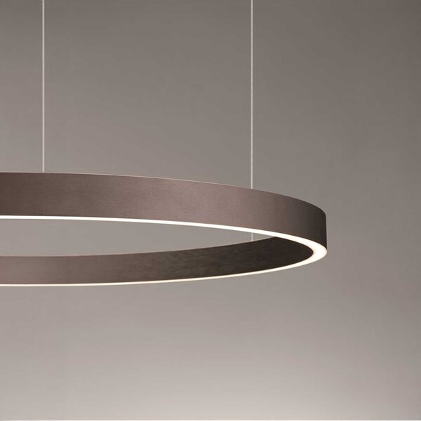 Nova Luce Elowen LED závěsné kruhové svítidlo StříbrnáØ98cm