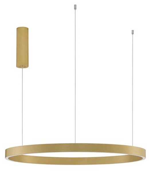 Nova Luce Elowen LED závěsné kruhové svítidlo StříbrnáØ98cm