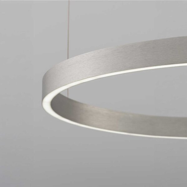Nova Luce Elowen LED závěsné kruhové svítidlo StříbrnáØ98cm