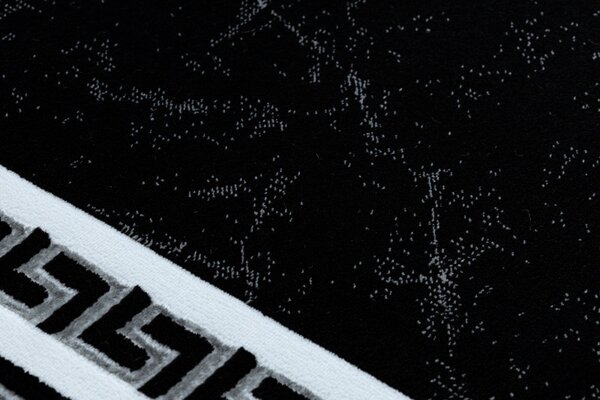 Dywany Łuszczów, Kusový koberec Gloss 2813 87 greek black/grey, 280x370, černobílá, chodba / předsíň