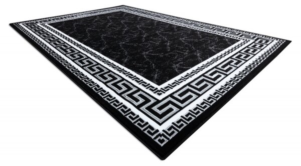 Dywany Łuszczów, Kusový koberec Gloss 2813 87 greek black/grey, 280x370, černobílá, chodba / předsíň