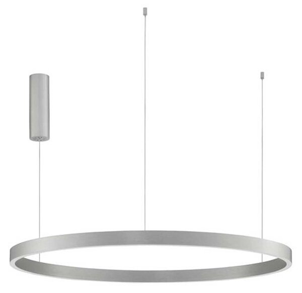 Nova Luce Elowen LED závěsné kruhové svítidlo StříbrnáØ98cm