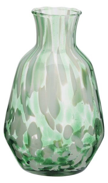 Karafa z brokového skla Green/White