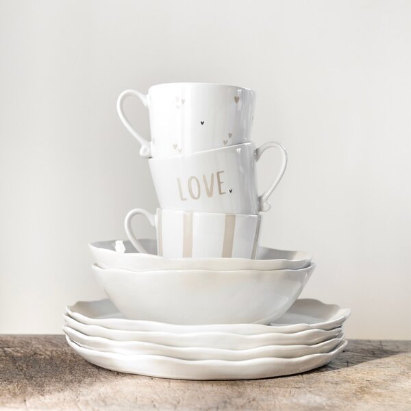 Keramický hrnek White / Love 240 ml