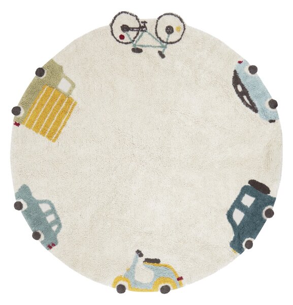 Lorena Canals koberce Kusový koberec Eco City Wheels ROZMĚR: 140x140 (průměr) kruh