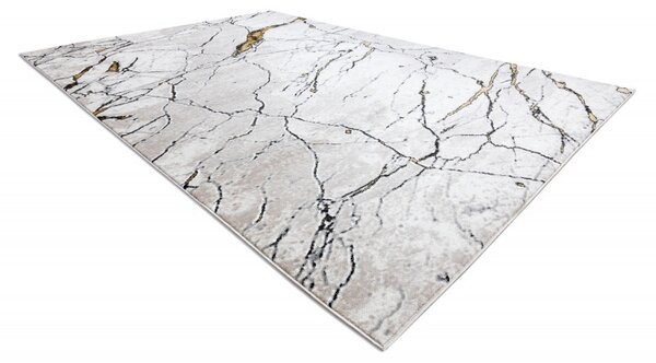 Dywany Łuszczów, Kusový koberec Gloss 529A 53 3D mramor ivory/beige, 80x150, béžová, kancelář
