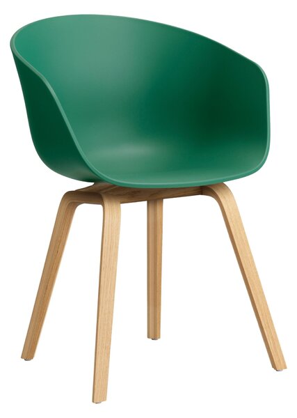 HAY Jídelní židle AAC 22, Oak / Teal green