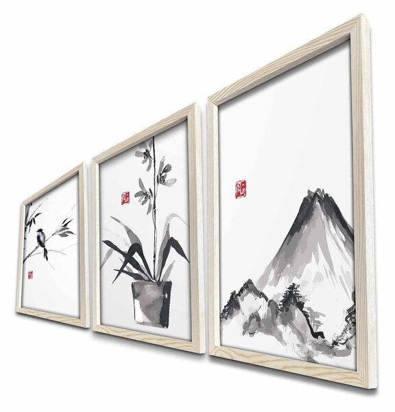 Obrazy v sadě 3 ks 38x53 cm – Wallity