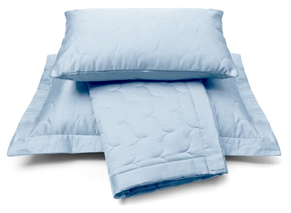 Vandyck Luxusní saténový přehoz na postel Dusty blue - sv. modrá - 260x260 cm