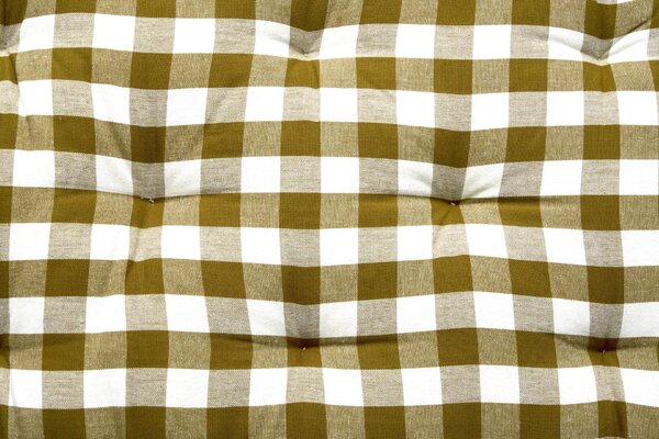 Bavlněná matrace Checkered Natural 45 × 125 cm