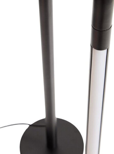 Kave Home Černá kovová stolní LED lampa Bow 60 cm