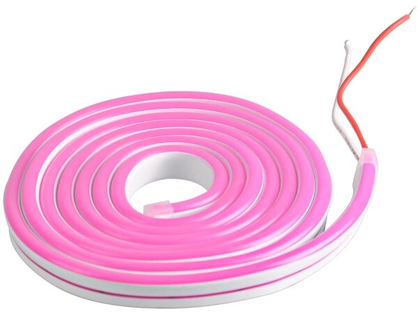 LED Pásek NEON 2 m LED/17W/12V IP65 růžová
