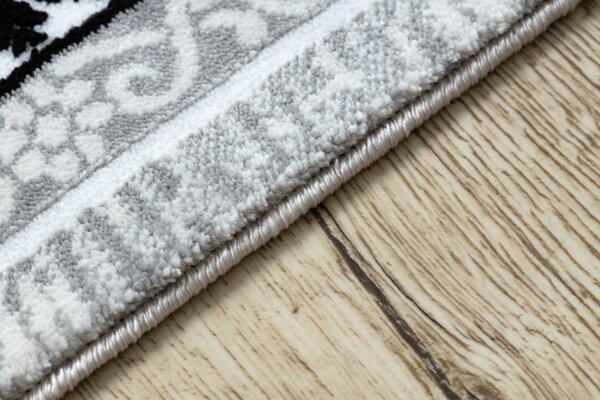 Dywany Łuszczów, AKCE: 80x150 cm Kusový koberec Gloss 8490 52 Ornament ivory/grey, šedá, chodba / předsíň