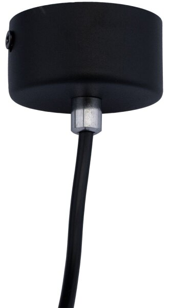 Lustr na lanku KARADON 1xGU10/30W/230V 17 cm černá