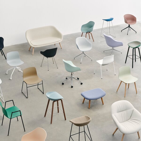 HAY Jídelní židle AAC 222, Oak / Dusty mint
