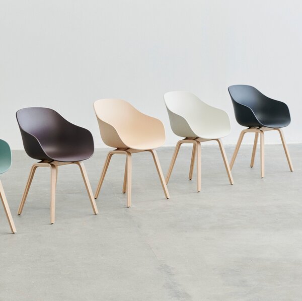 HAY Jídelní židle AAC 222, Oak / Dusty mint