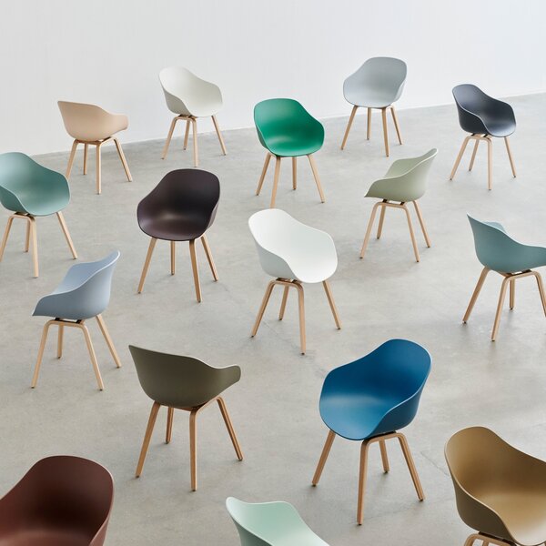 HAY Jídelní židle AAC 222, Oak / Dusty mint