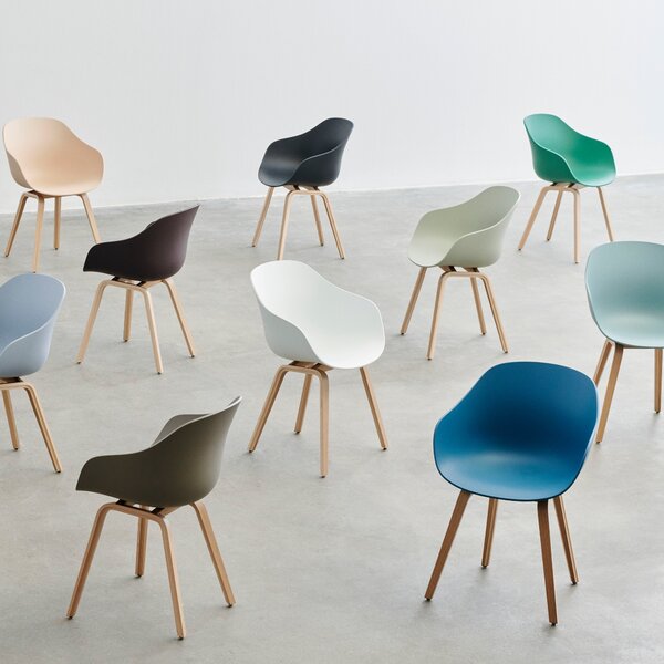 HAY Jídelní židle AAC 222, Oak / Dusty mint