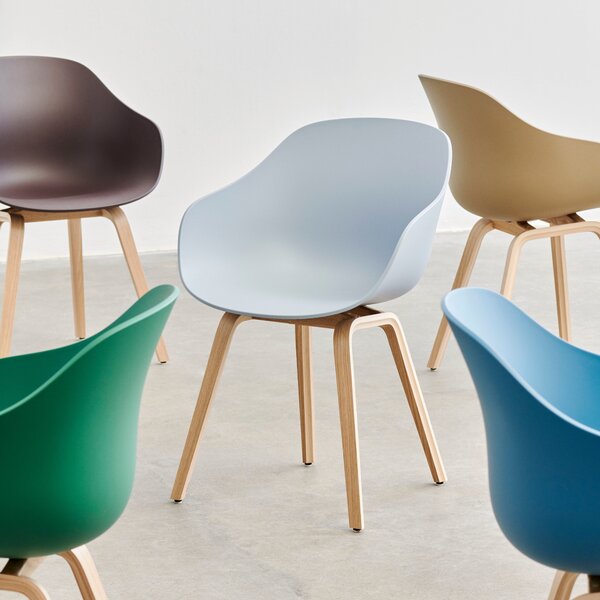 HAY Jídelní židle AAC 222, Oak / Dusty mint