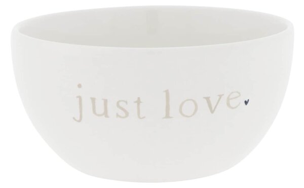 Keramická miska White / Just love 300 ml