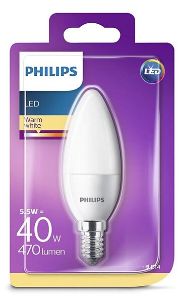 LED Žárovka Philips E14/5,5W/230V 2700K