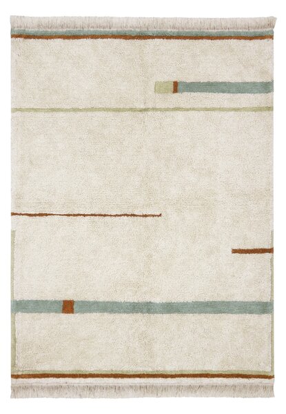 Lorena Canals koberce Kusový koberec Eco City Lanes Vintage Blue - 90x130 cm