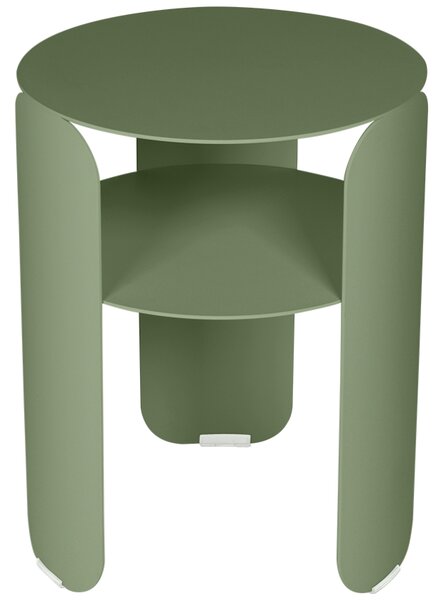 Kaktusově zelený kovový zahradní odkládací stolek Fermob Bebop 35 cm