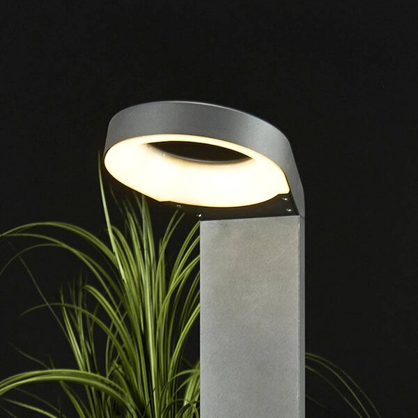 Lucande Moderní LED osvětlení cest Jarka, Hliník / šedá / zinek, Hliník, Moderní