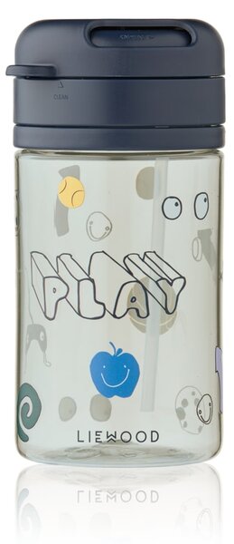 Dětská lahev s brčkem Pavia Play / Dusty Peppermint 500 ml
