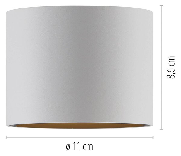 PURE LED stropní svítidlo do koupelny Point, bílé, Ø 18 cm, kov, IP44, stmívatelný, Bílá / opál, Koupelna, kov, Moderní