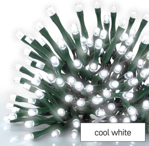 LED venkovní řetěz 40xLED/9m IP44 studená bílá