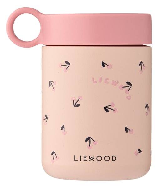 Dětská termoska na jídlo i nápoje Kiani Mini Cherry heart / Rosey 350 ml