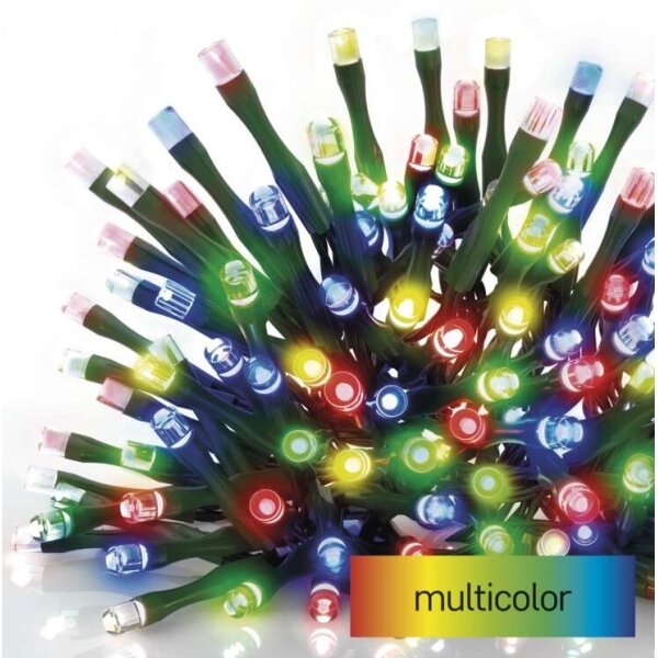 LED venkovní řetěz 80xLED/13m IP44 multicolor