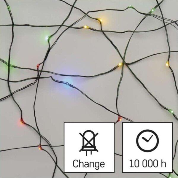 LED venkovní řetěz 75xLED/12,5m IP44 multicolor