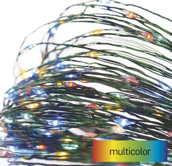 LED venkovní řetěz 75xLED/12,5m IP44 multicolor