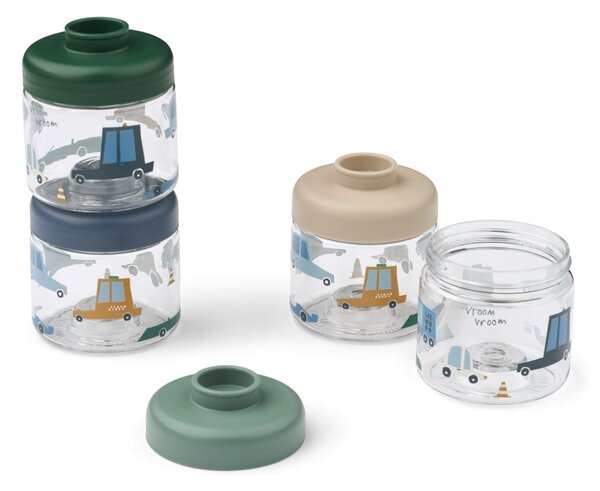 Úložné dózy na dětskou výživu Dominique Cars / Sandy – 4 × 100 ml