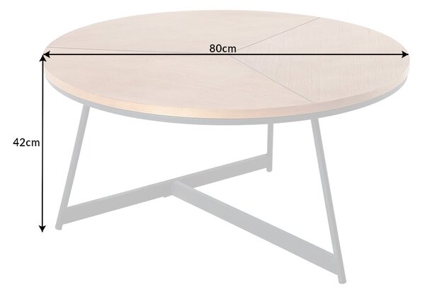 Konferenční stolek DUB ELEGANCE 80cm dubové dřevo