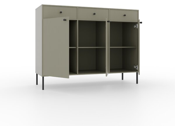 Minimalistická komoda DENRA - zelená