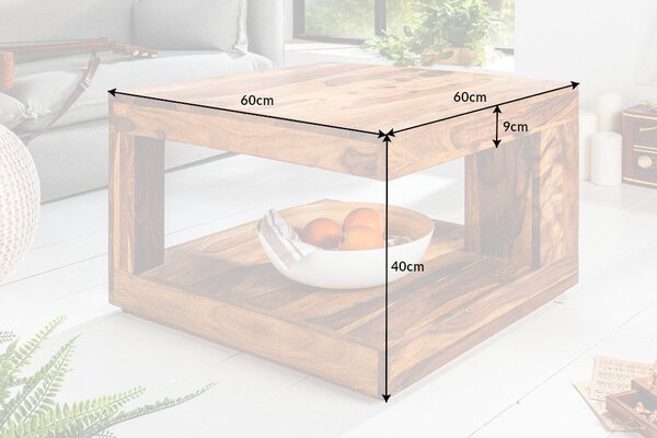 Konferenční stolek GIANT M 60x60cm palisandr