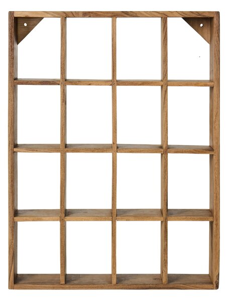 Dřevěný policový regál 16 Rooms Unique Wood