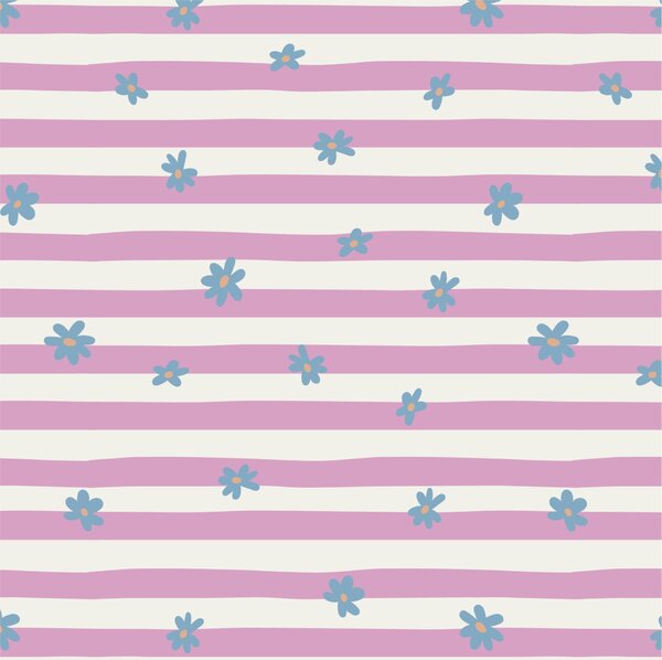 Papírové ubrousky Blue Flowers / Pink Stripes – 20 ks