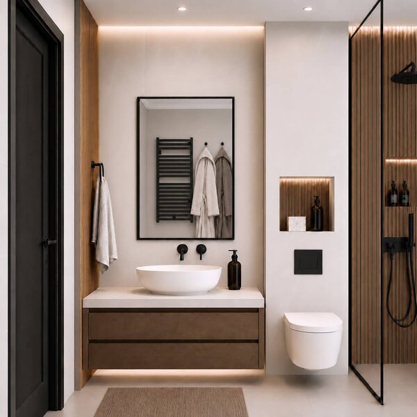 Baltica Design Aluma zrcadlo 60x80 cm obdélníkový černá 5904107933498