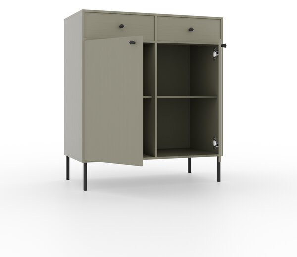 Kombinovaná minimalistická komoda DENRA - zelená