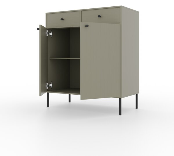 Kombinovaná minimalistická komoda DENRA - zelená